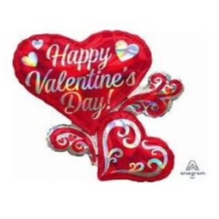 Jumbo holographic Valentine heart